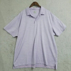 Callaway Mens Opti-Dri Goft Polo Shirt 2X Stripe Pattern Purple & Blue  10PT